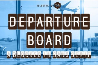 Discover the Charm of Departure Board Font Design