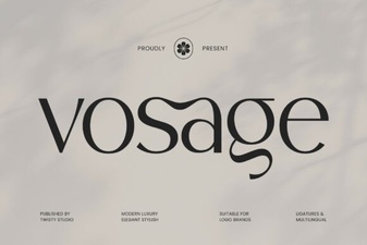 Elegant Typography: the Vosage Font Collection