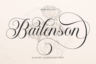 Bailenson Script Font Free Download