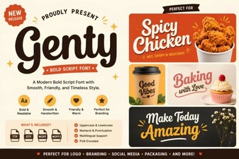Genty Font – Free Elegant Script Font for Creative Design Projects