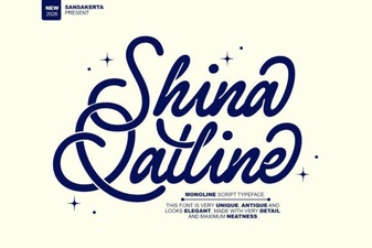 Shina Qatline Font: Creative Design and Project Ideas