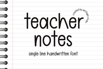 Teacher Notes Font: Clean, Readable Designs for Educators