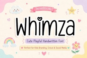 Whimza Font: a Playful Typeface for Creative Designs